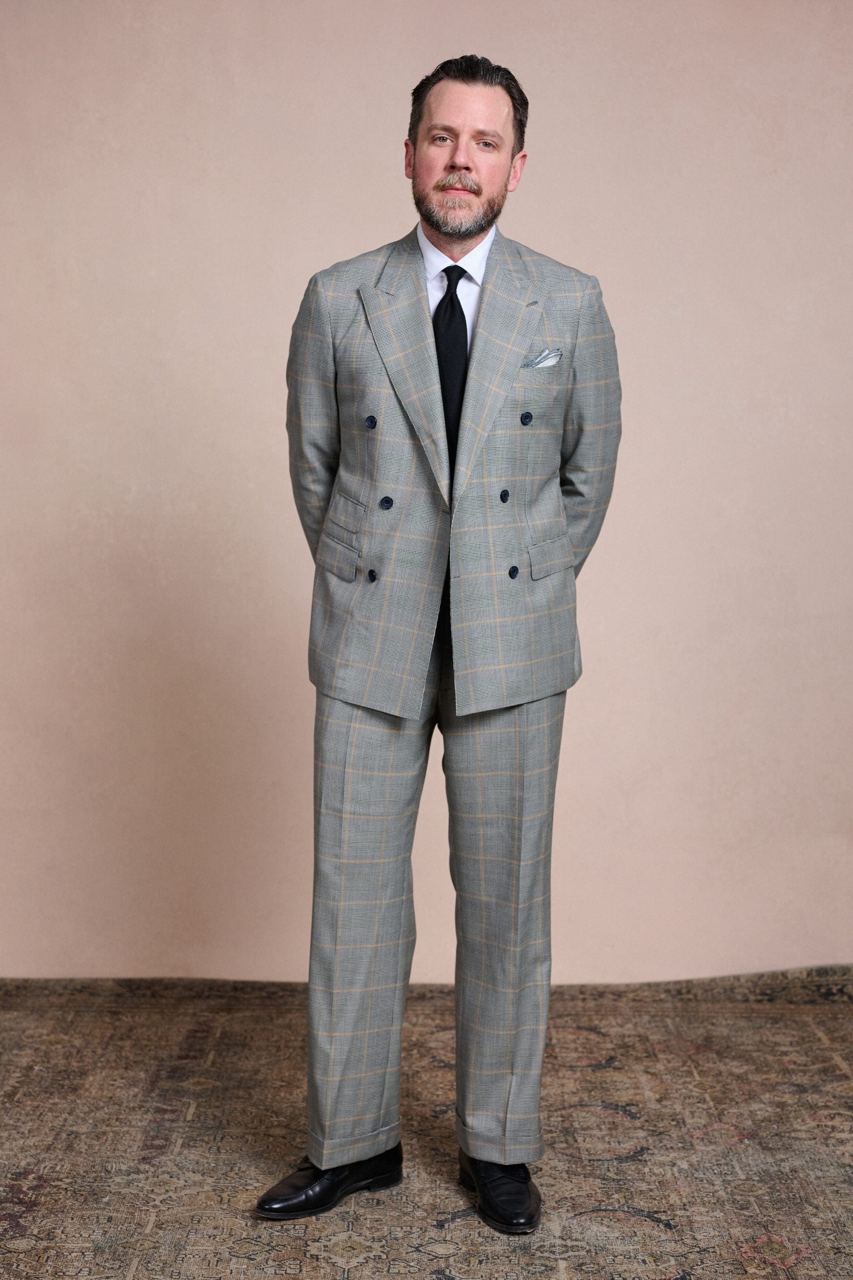 4-Season Super 140s Glenplaid Suit - Image 9