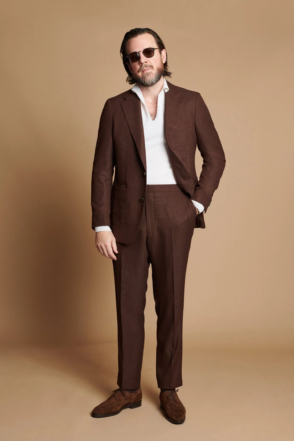 Myles Cashmere Long-Sleeve Polo - Image 35