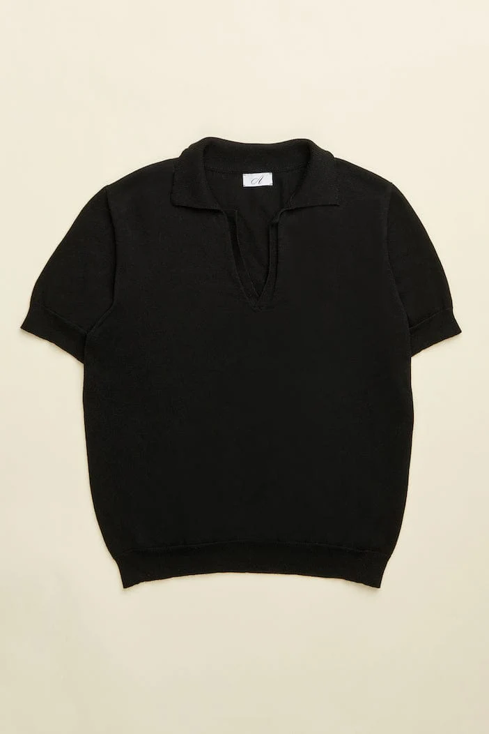 Rocky V-Neck Cotton Polo - Image 13