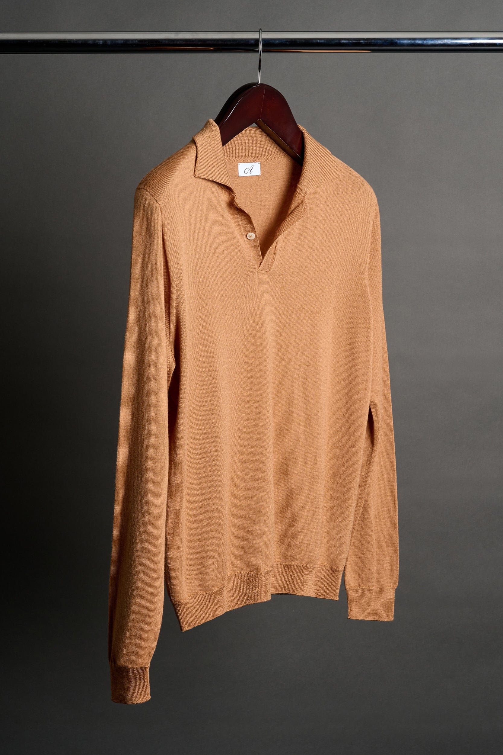 Johnny Fine Merino Long-Sleeve Polo - Image 19