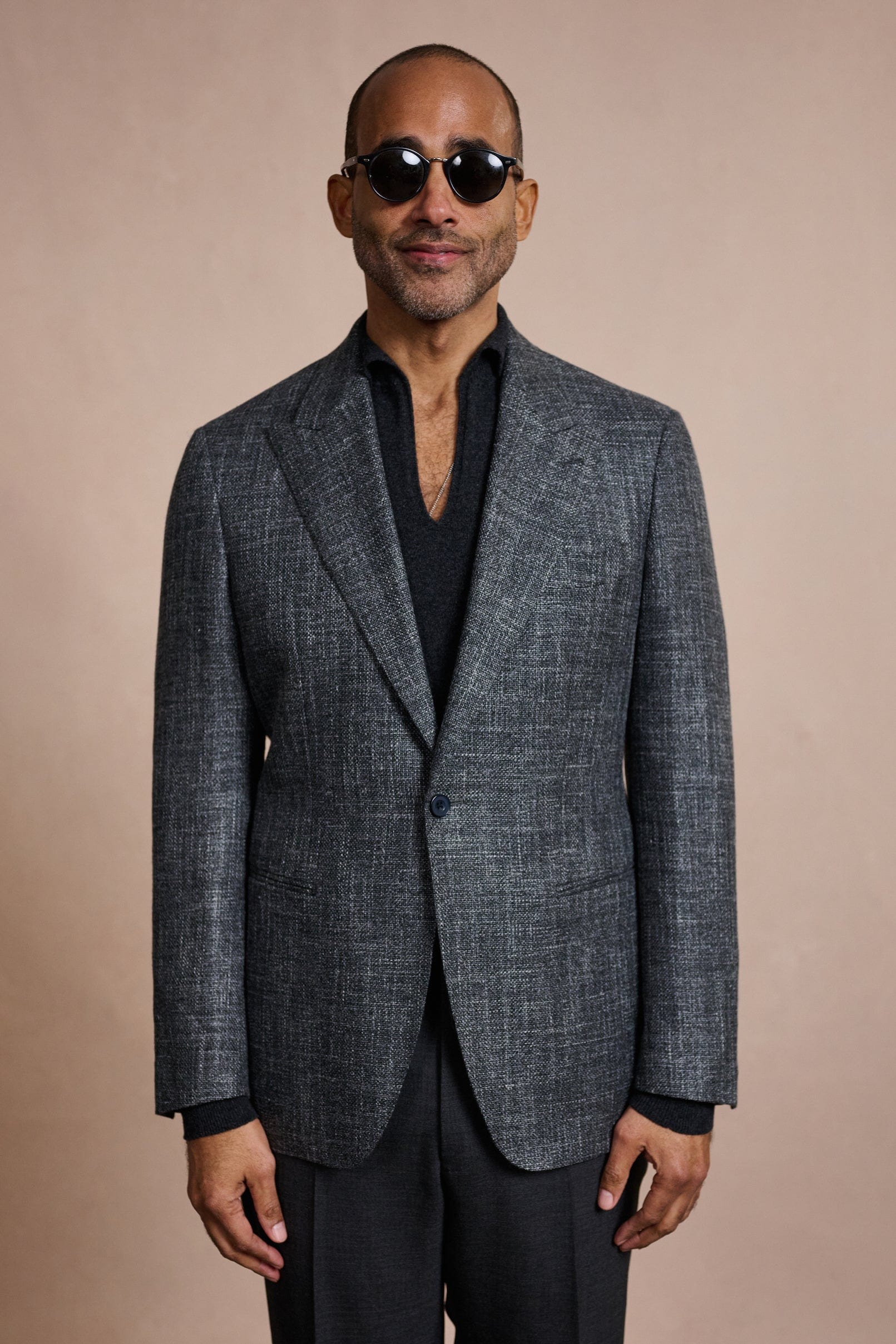 Wool, Silk & Linen Hopsack Jacket - Image 20