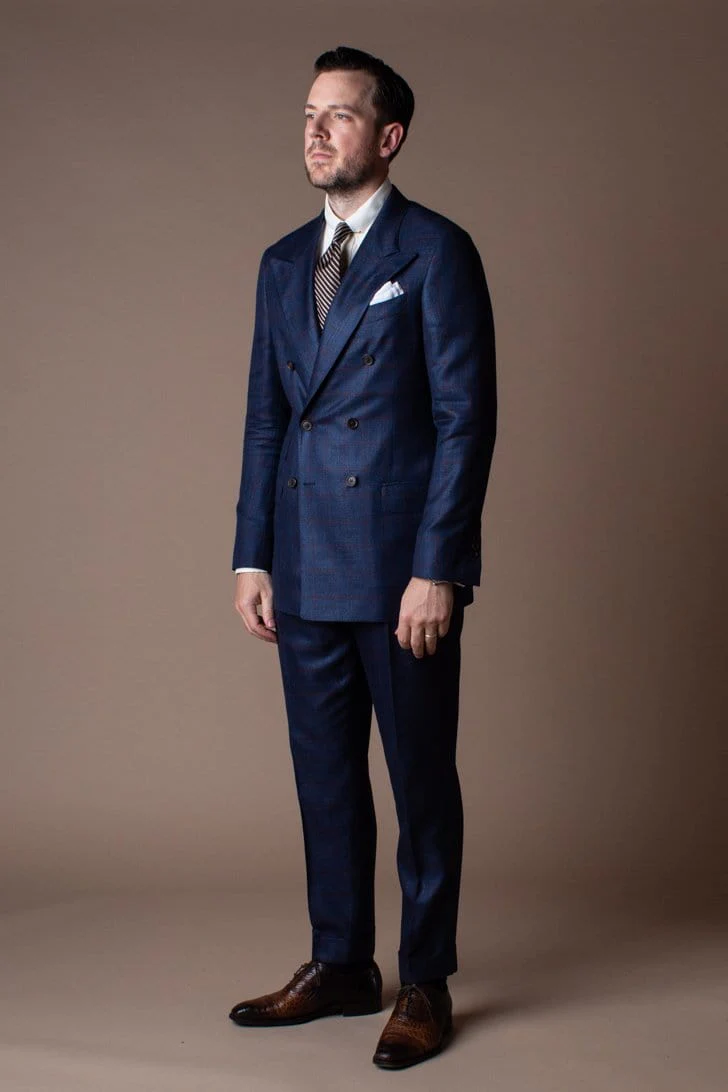 Bamboo Windowpane Suit - Image 14