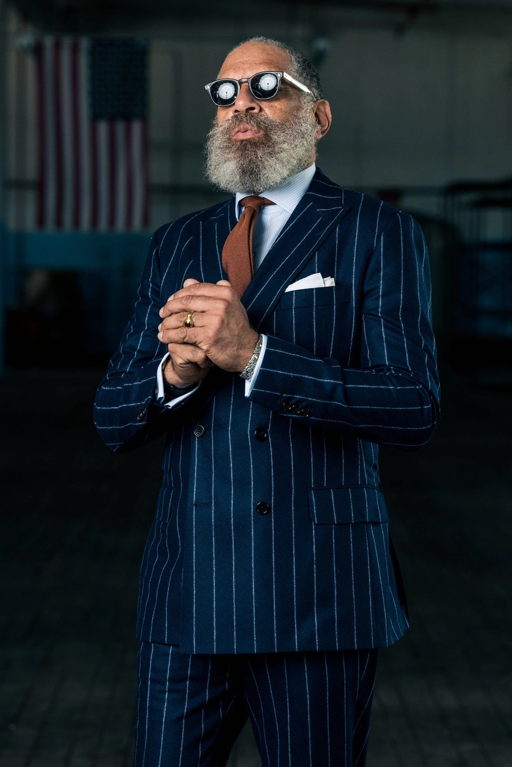 Flannel Chalkstripe Suit - Image 7