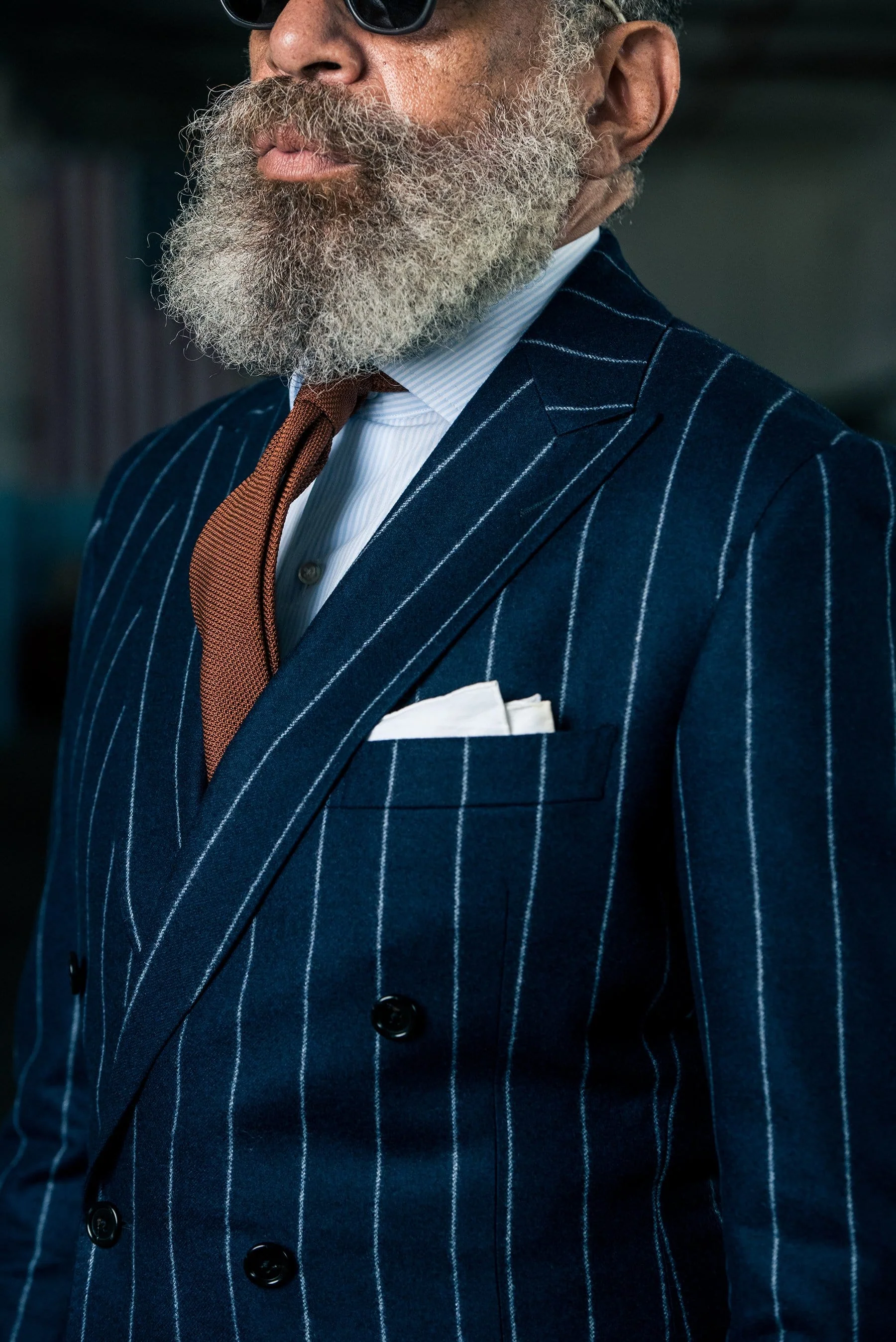 Flannel Chalkstripe Suit - Image 9