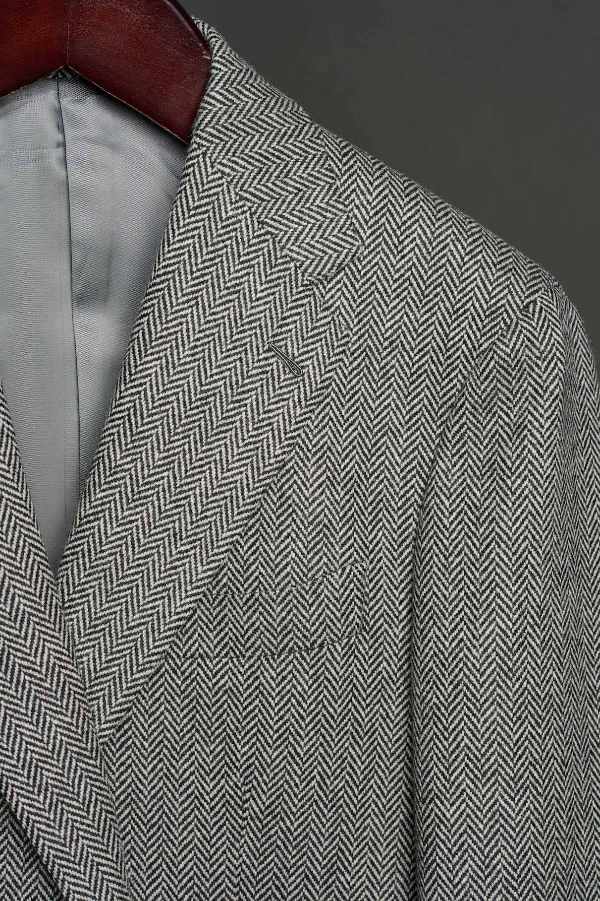 Herringbone Lambswool Jacket - Image 5