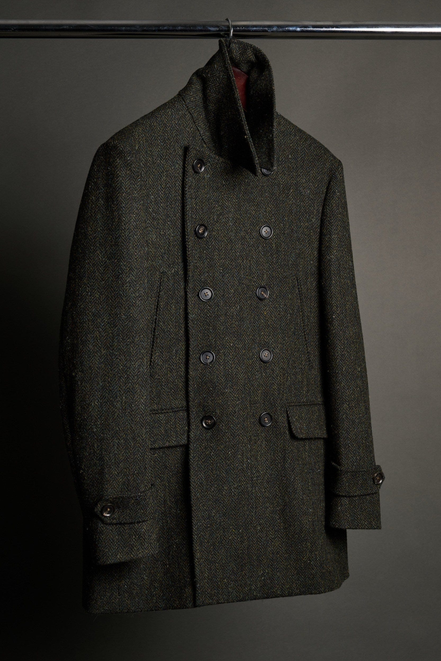 Harris Tweed Herringbone Coat - Image 18