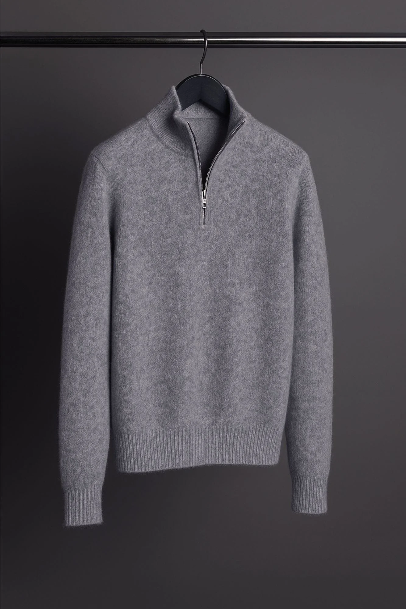 Made-to-Measure Cashmere 1/4 Zip Sweater - Image 6