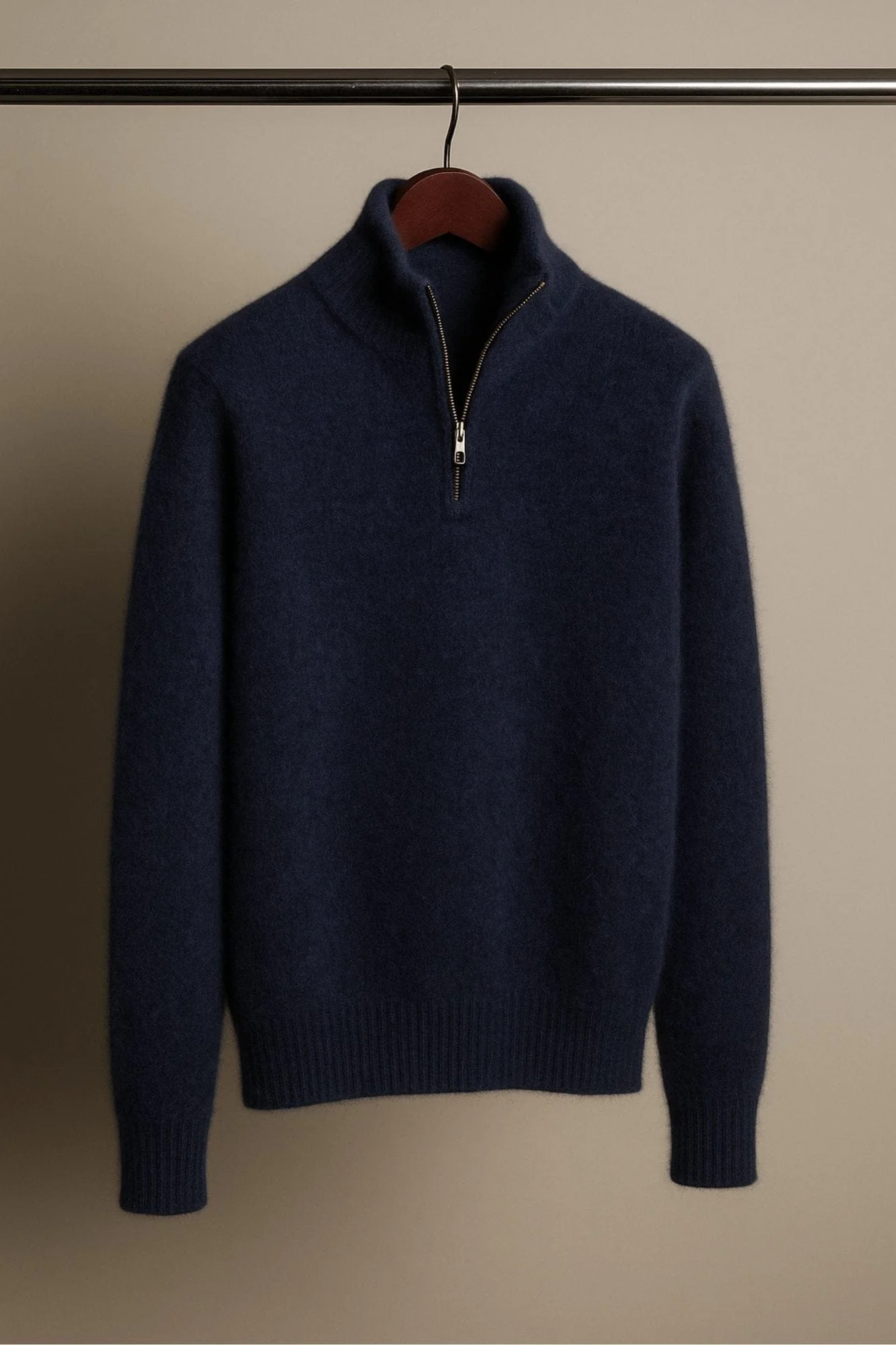 Made-to-Measure Cashmere 1/4 Zip Sweater - Image 7