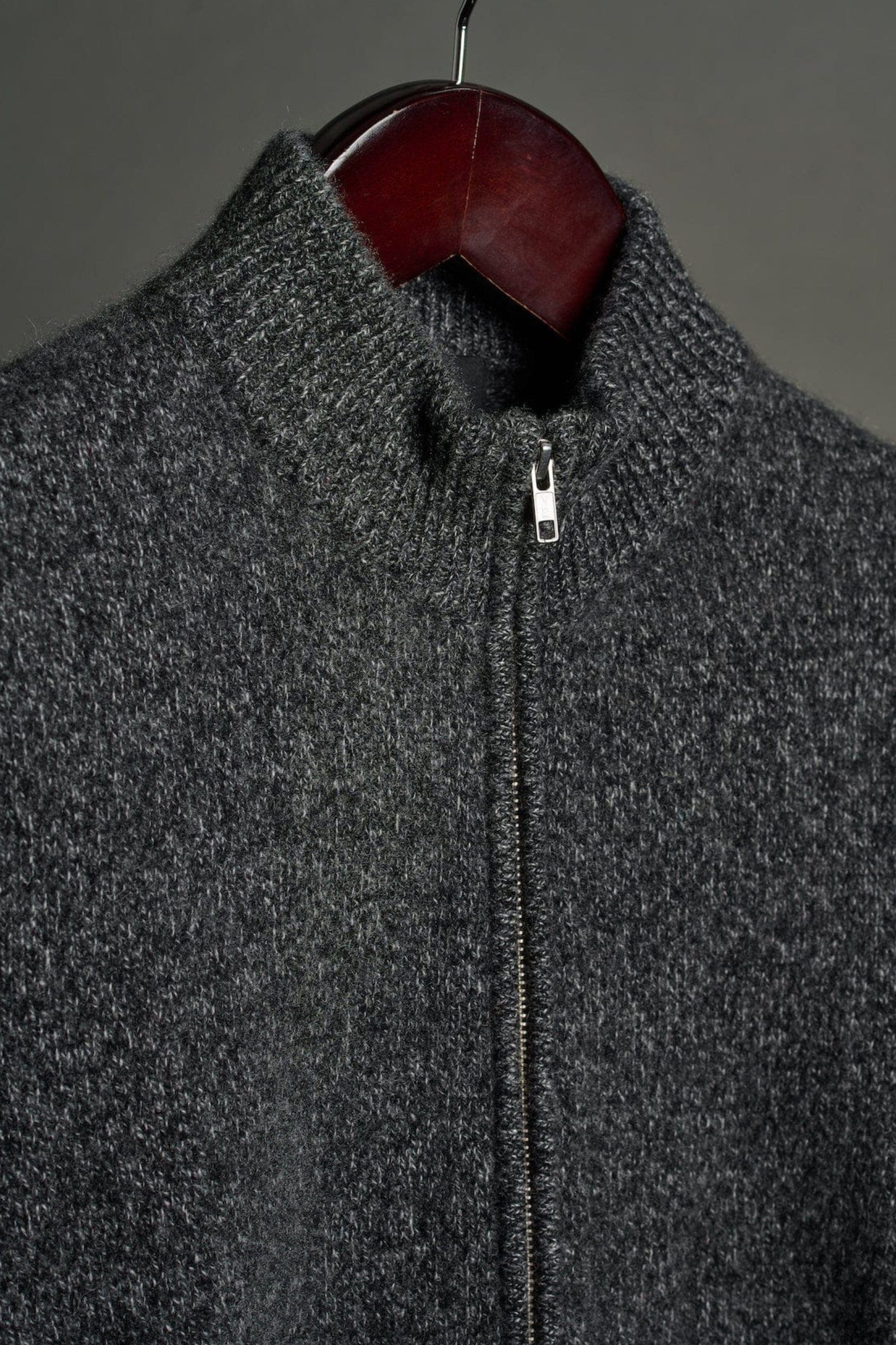Made-to-Measure Cashmere Double-Zip Track Cardigan - Image 12