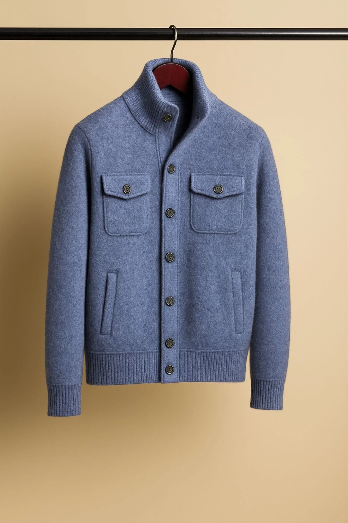 Made-to-Measure Cashmere Field Cardigan - Image 7