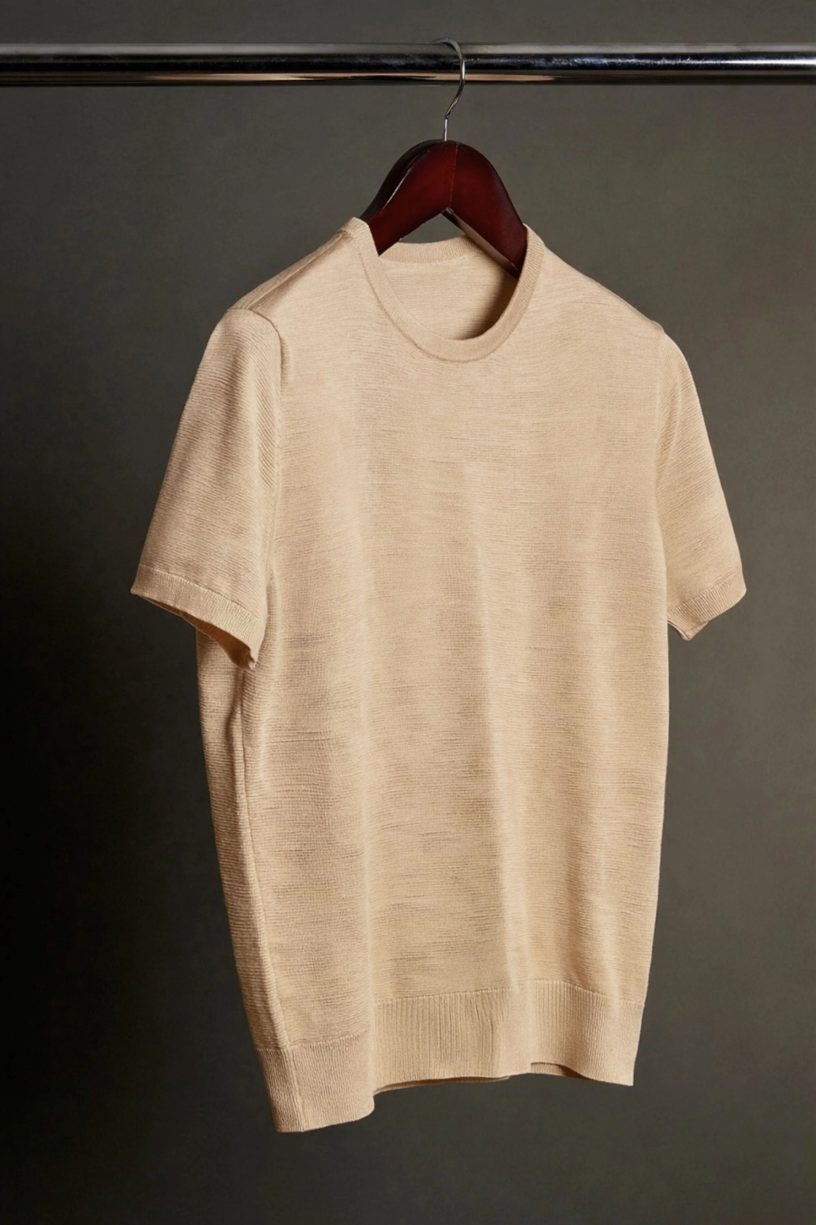 Made-to-Measure Cotton & Silk T-Shirt - Image 9