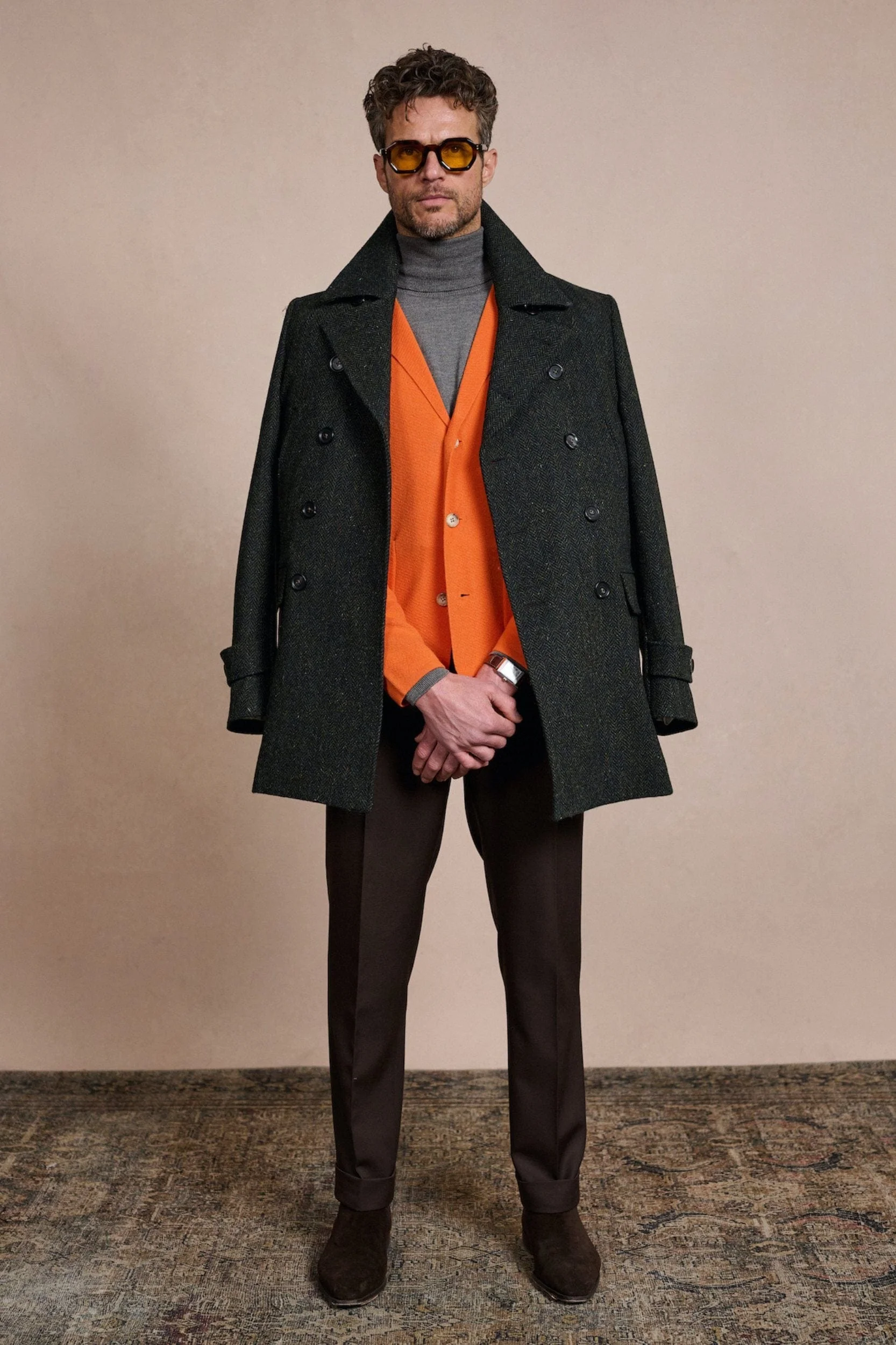 Made-to-Measure Wool & Cashmere Cardigan Jacket - Image 10
