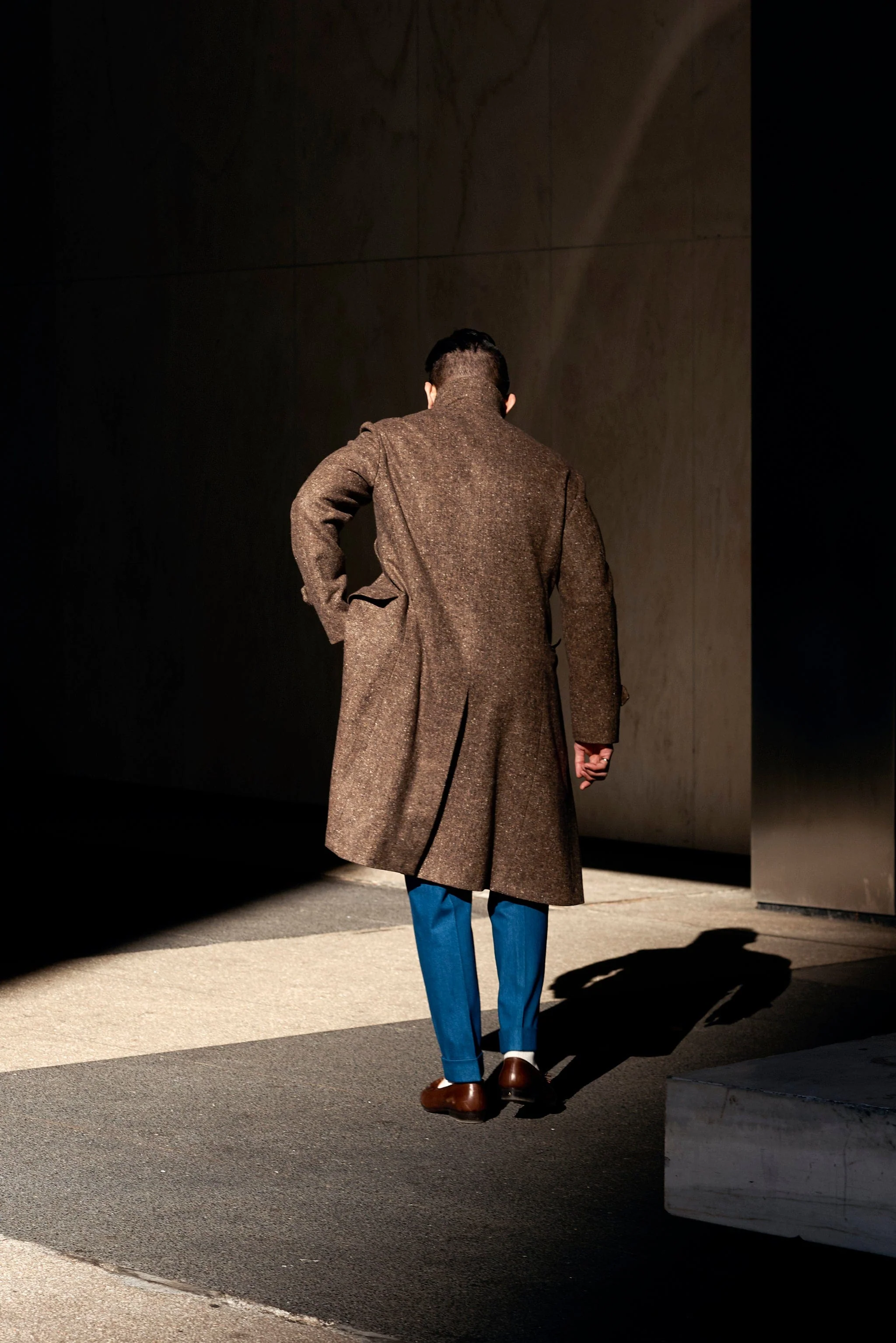 Stretch Denim & Cashmere Trouser - Image 4