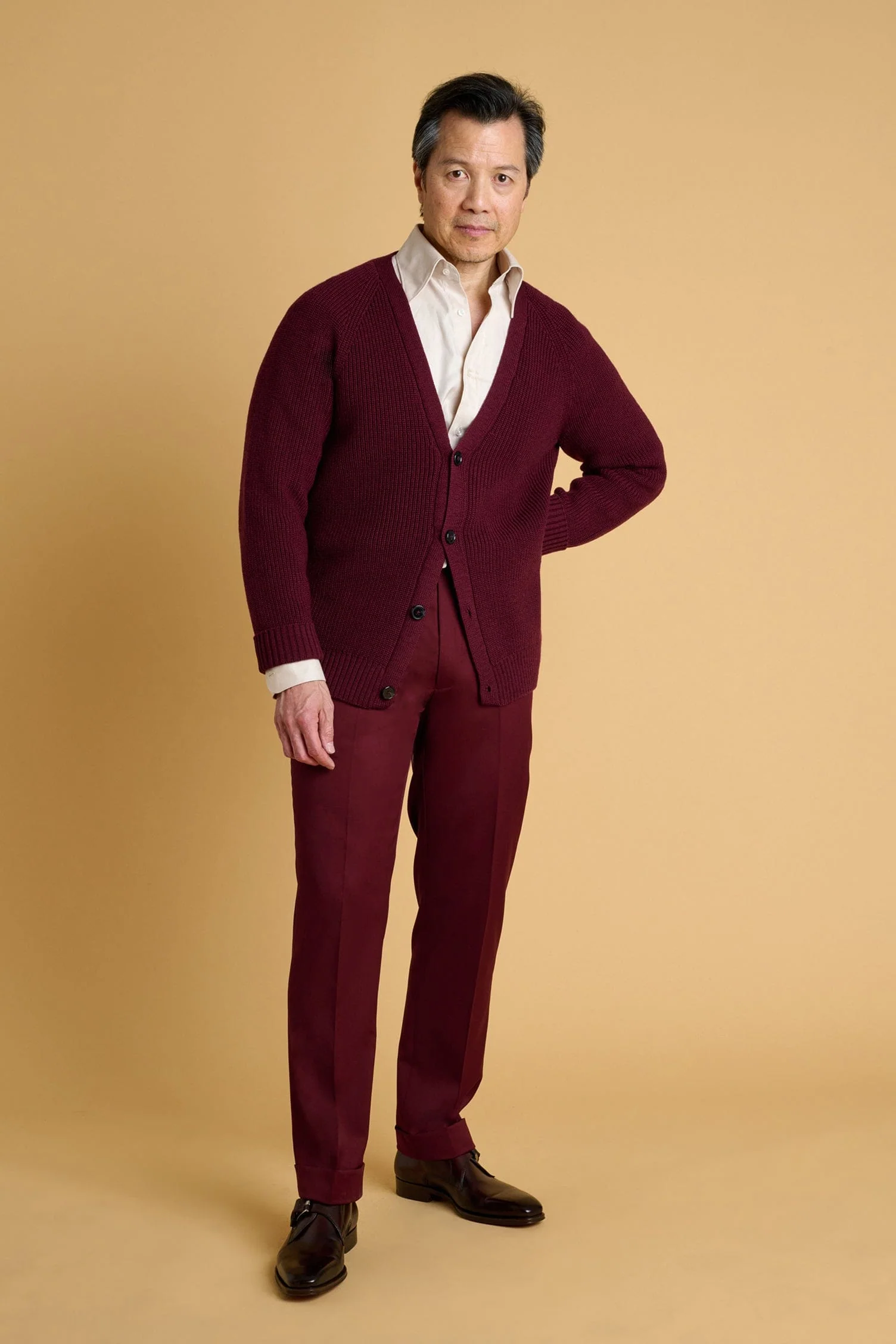 Crawford Ribbed Merino Cardigan - Image 36
