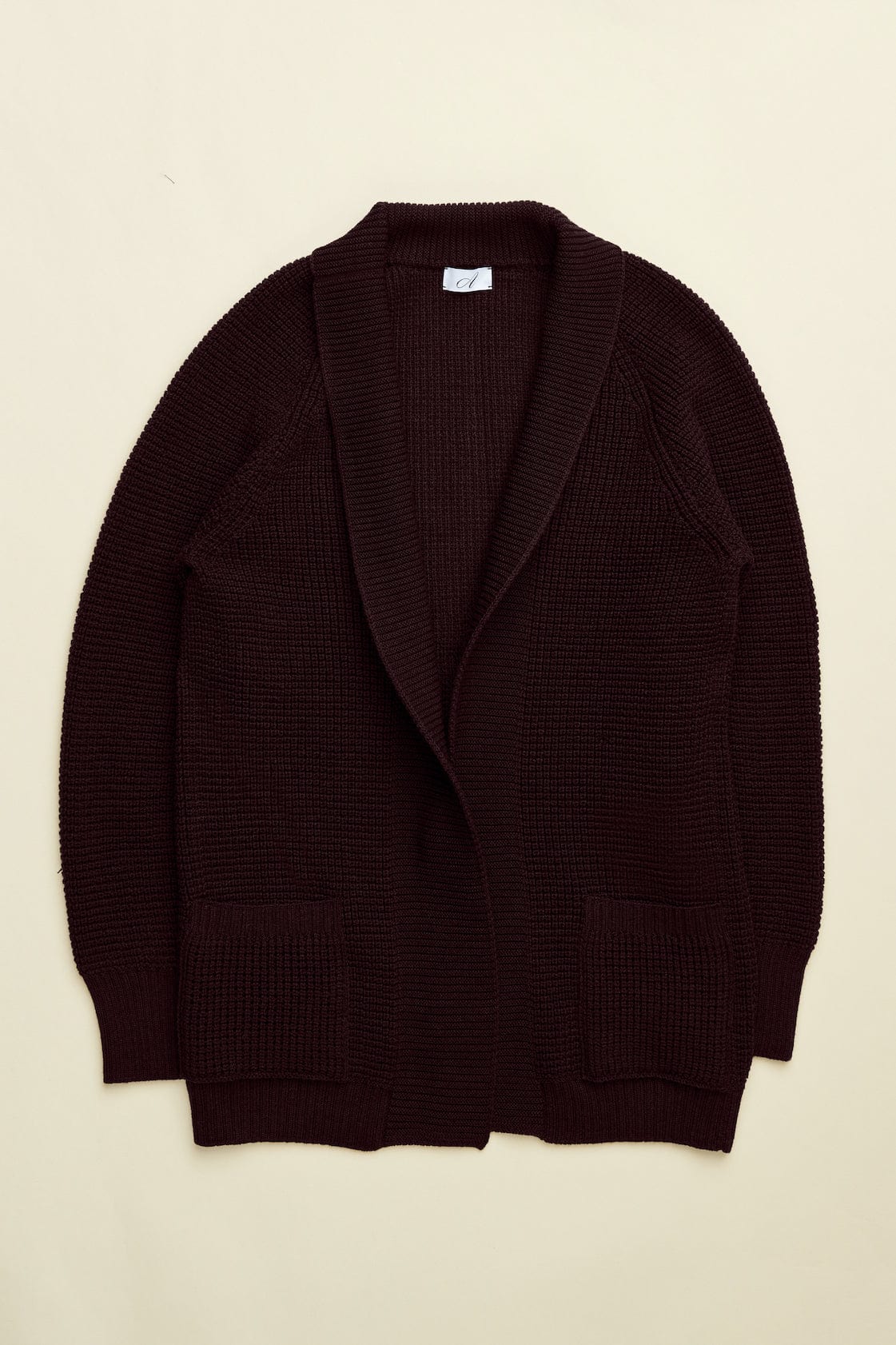 Leo Ribbed Merino Shawl Cardigan - Image 14