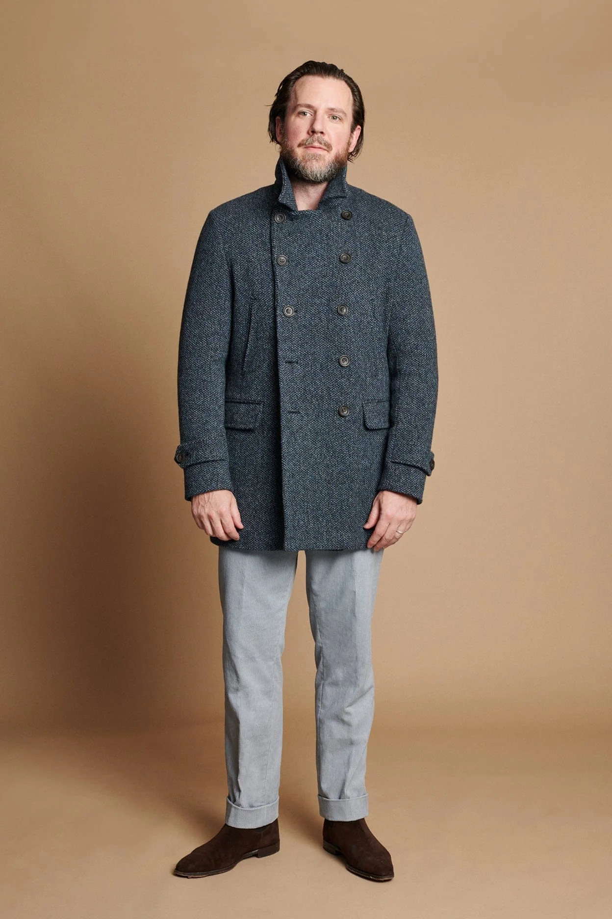 Barley Corn Soft Wool Coat - Image 14