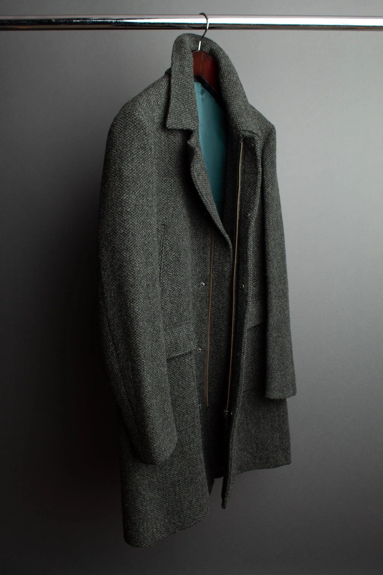 Barley Corn Soft Wool Coat - Image 9