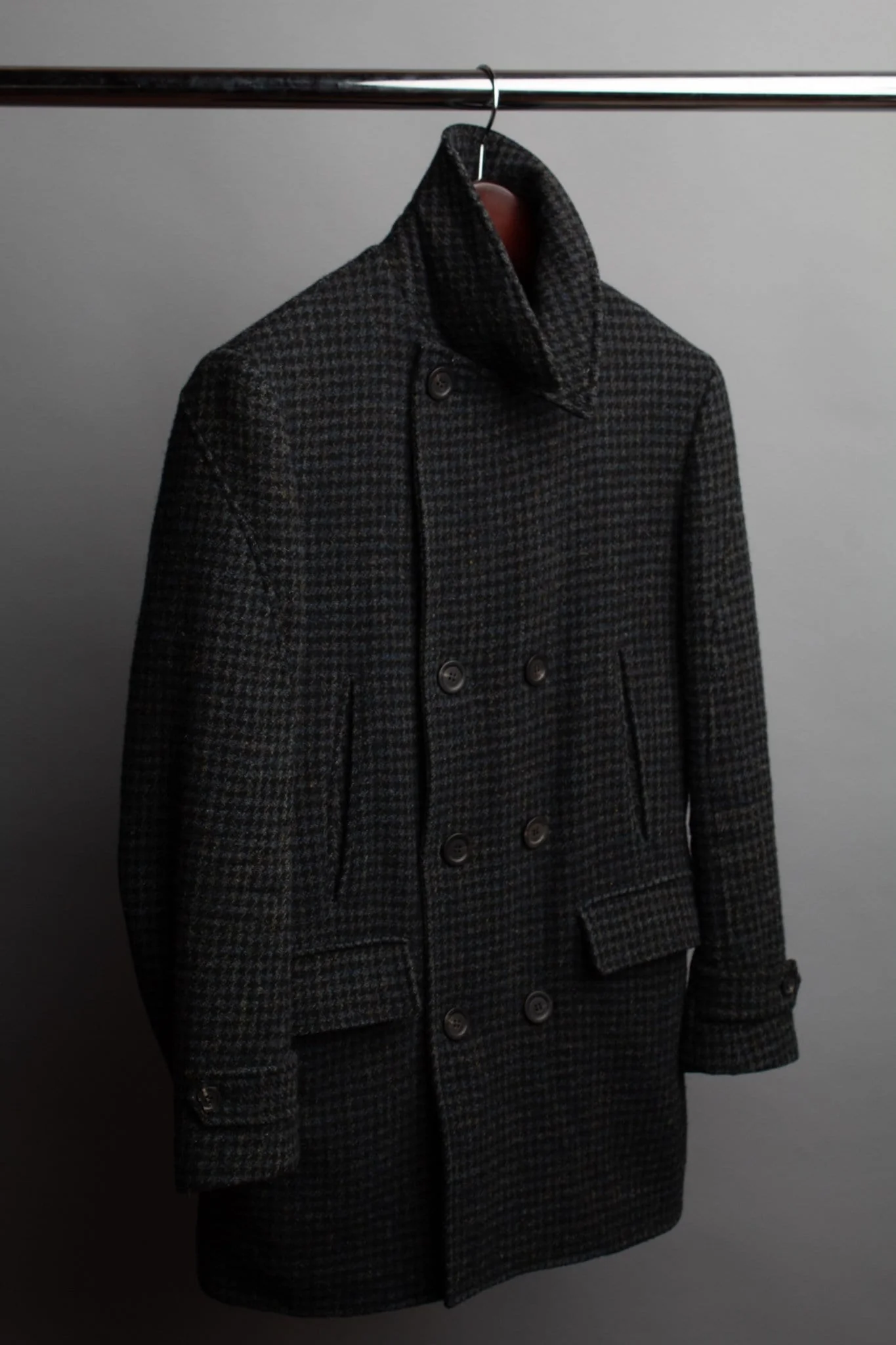 Houndstooth Tweed Coat - Image 23