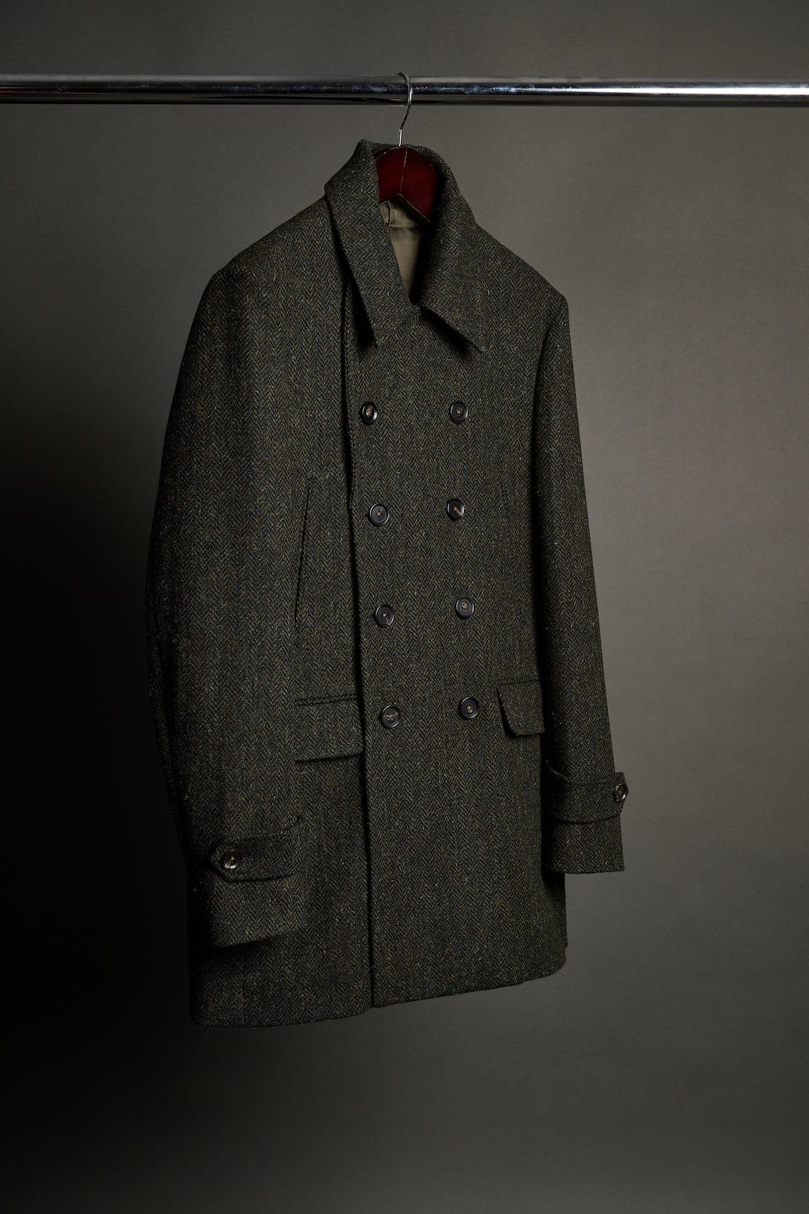 Houndstooth Tweed Coat - Image 30