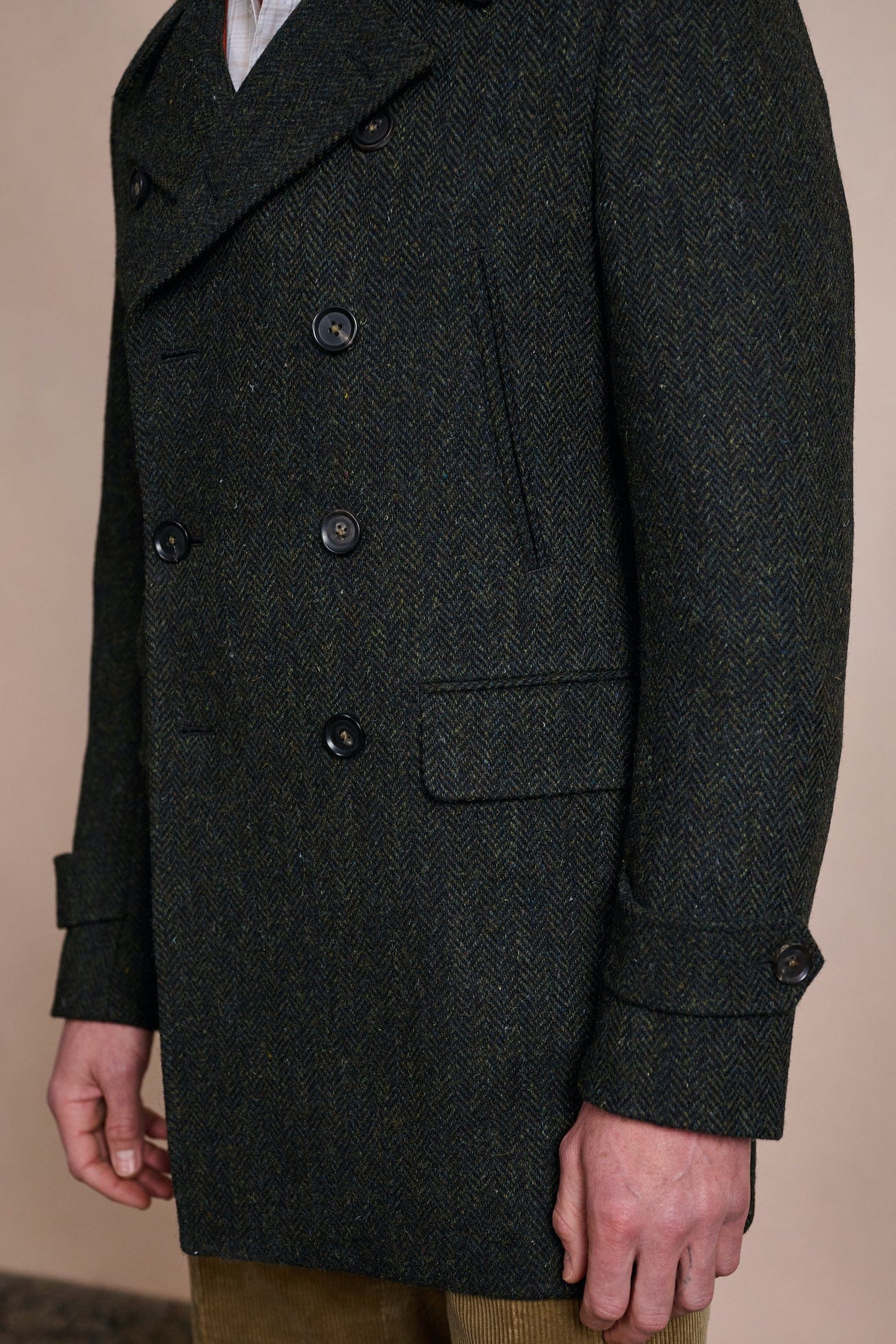 Houndstooth Tweed Coat - Image 35