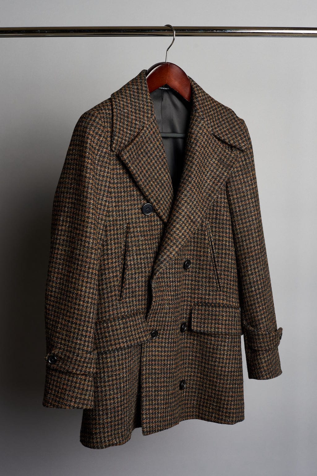 Houndstooth Tweed Coat - Image 7