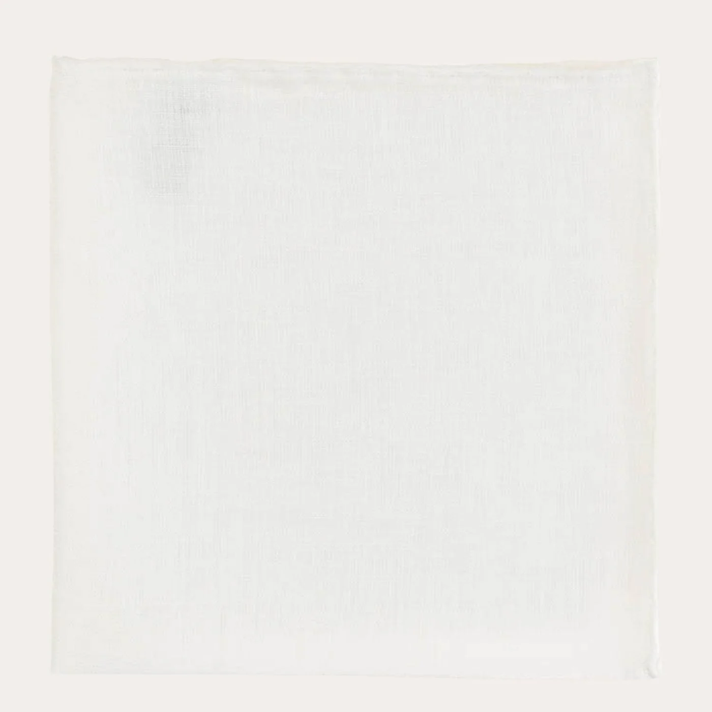 White Linen Pocket Square - Image 6