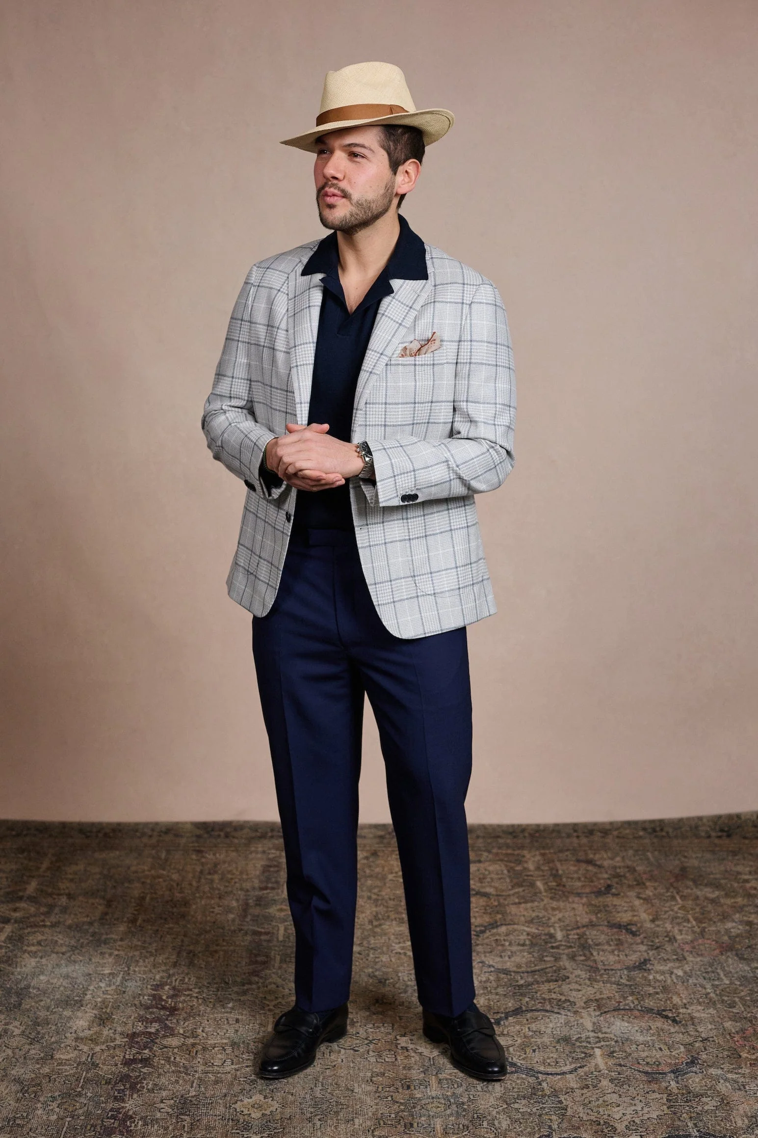 Wool, Silk & Linen Glenplaid Jacket - Image 8